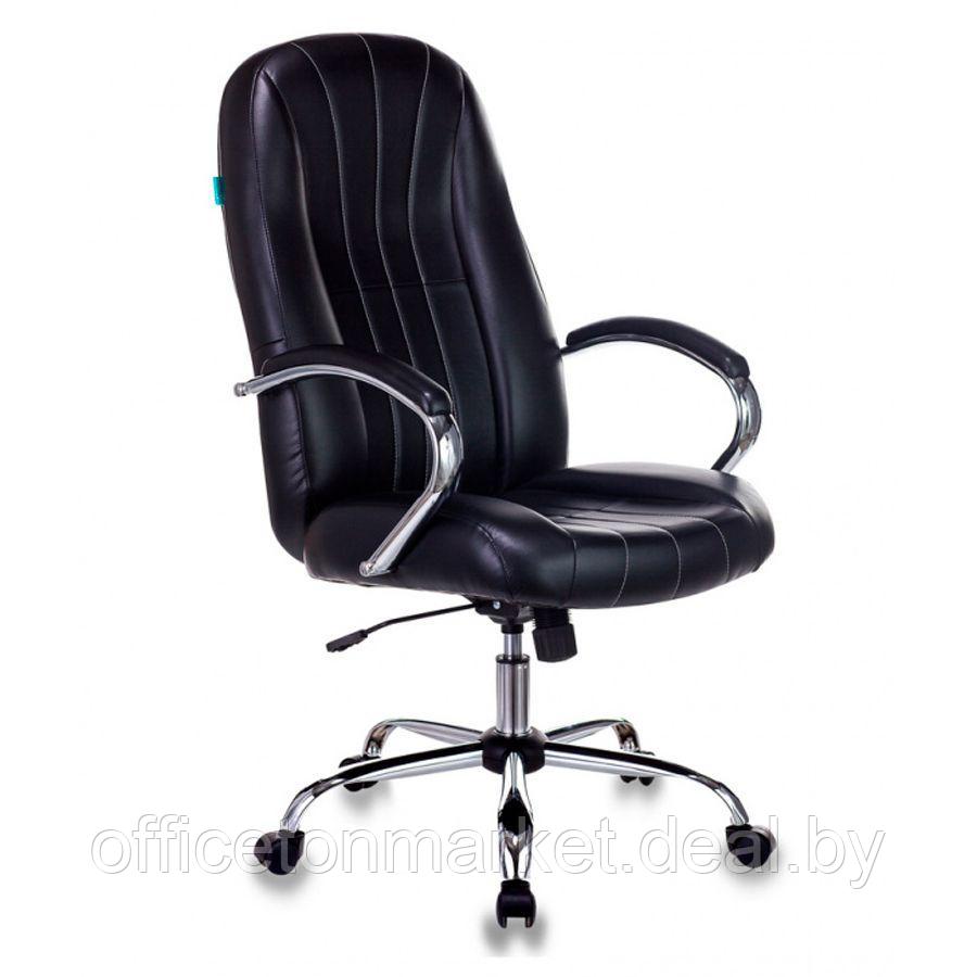 Кресло для руководителя Бюрократ T-898SL черный Leather Venge Black, эко.кожа, металл - фото 1 - id-p178283621
