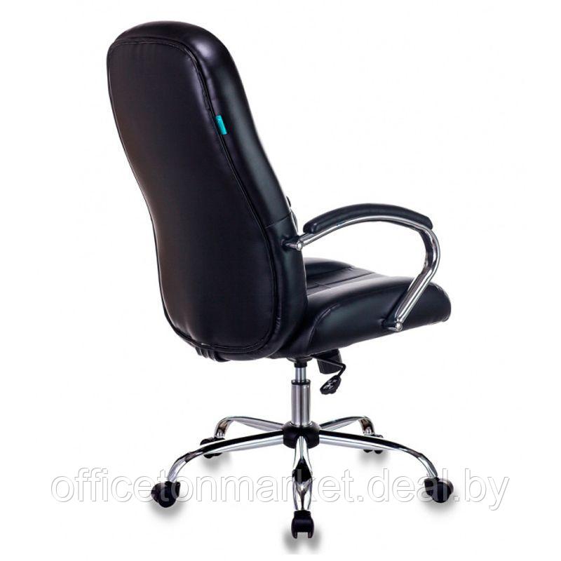 Кресло для руководителя Бюрократ T-898SL черный Leather Venge Black, эко.кожа, металл - фото 4 - id-p178283621