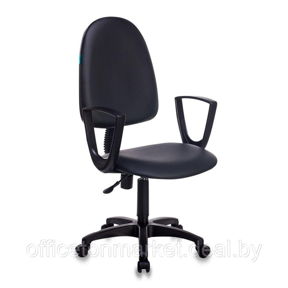 Кресло для персонала Бюрократ "Престиж+ CH-1300N/OR-16", кожзам, пластик, черный - фото 1 - id-p178283628
