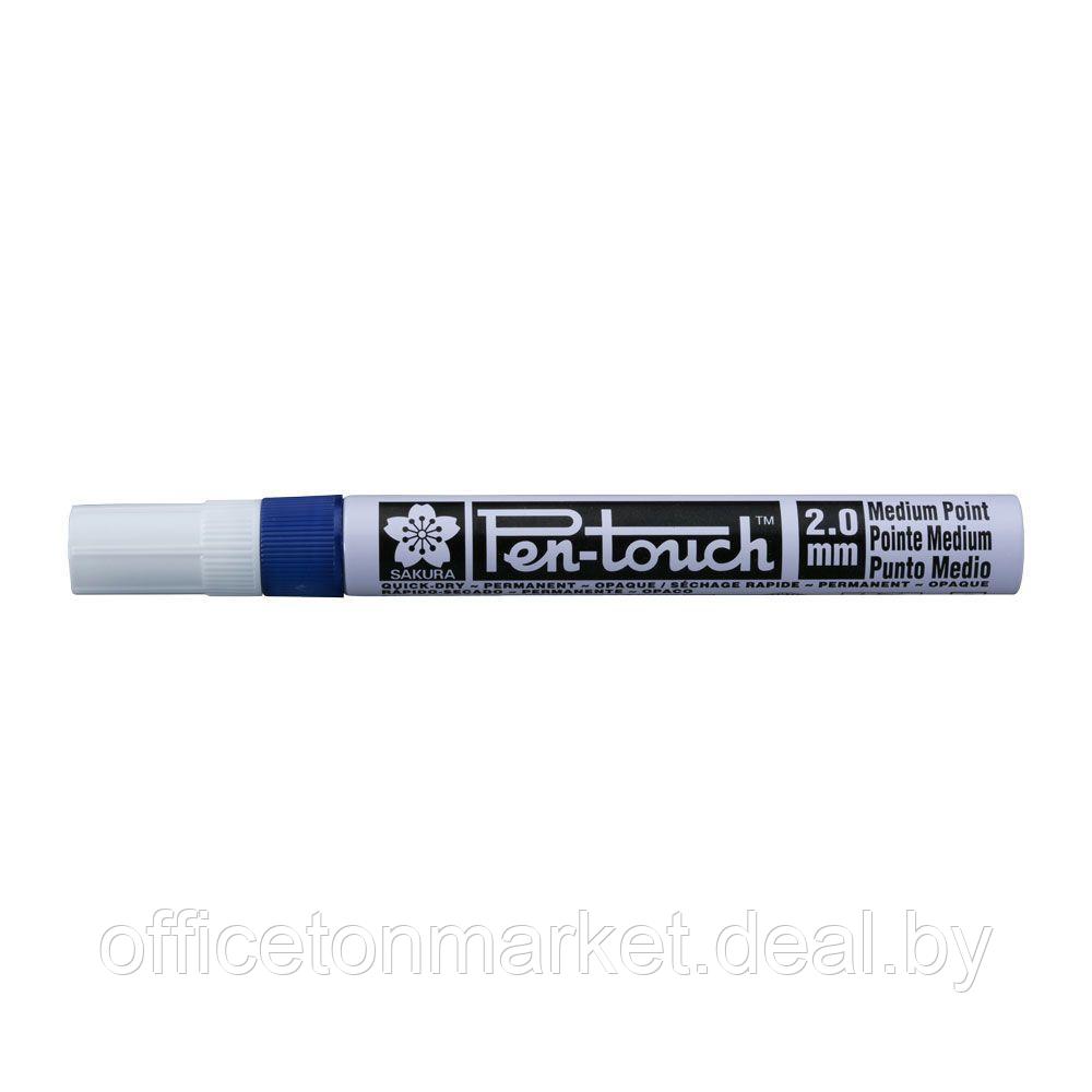 Маркер перманентный "Pen-Touch", М, синий - фото 3 - id-p170182199