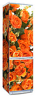 Букет оранжевых роз на наклейке на холодильник или мебель