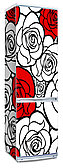 Наклейка на холодильник с розами