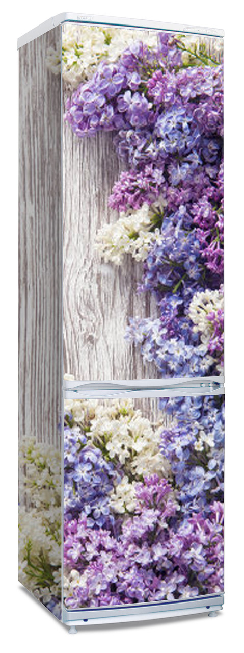 Наклейки на холодильник "Цветы сирени"