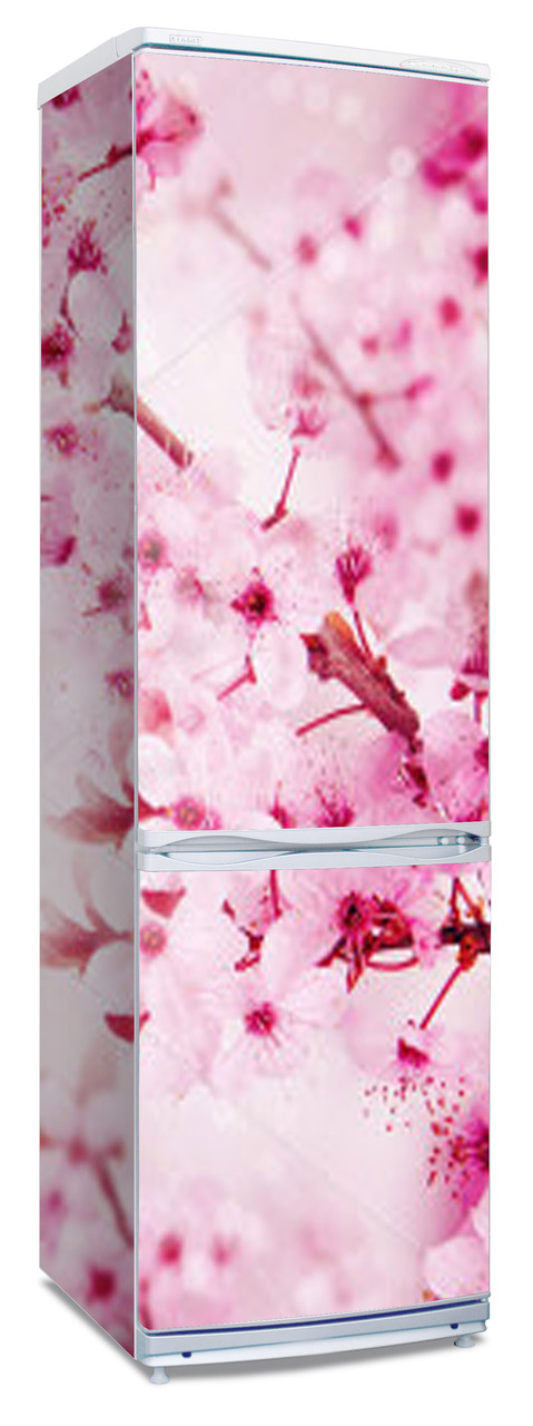 Наклейки  на холодильник "Цветущая вишня"