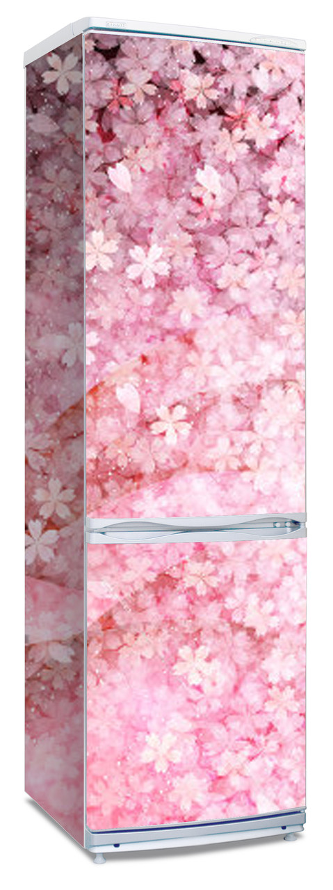 Наклейки  на холодильник "Цветки сакуры"