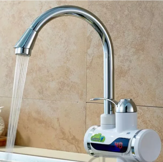 Электрический кран-водонагреватель с дисплеем Instant Electic Heating Water Faucet - фото 5 - id-p179483473