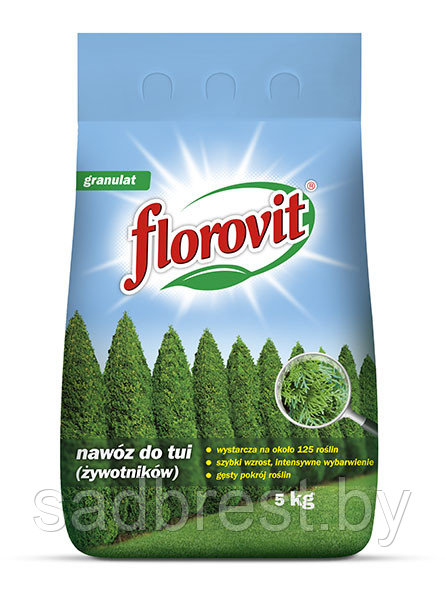 Удобрение для туй и хвойных Флоровит Florovit 5 кг мешок - фото 1 - id-p179488997