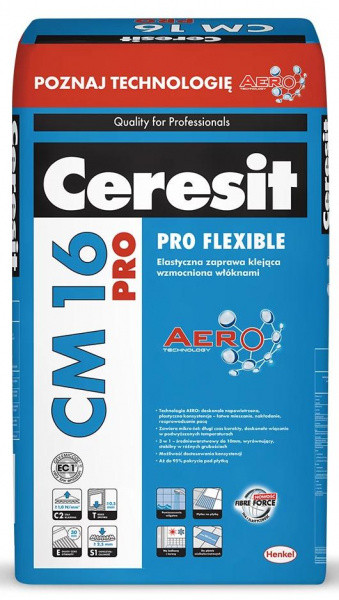 Ceresit CM 16 Pro для широкоформатной плитки, 20кг