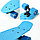 Скейтборд 55*14 см голубой, фото 2
