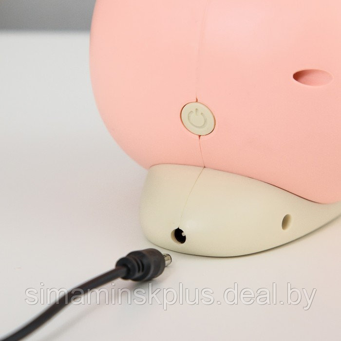 Настольная лампа "Улитка" LED 3Вт USB АКБ розовый 9х13х29 см - фото 9 - id-p179489576