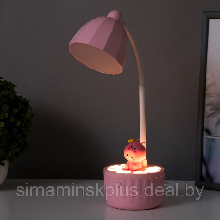 Лампа настольная "Мини жук" LED 3 режима 6,4Вт USB розовый 10х10х37,5 см - фото 6 - id-p179489585