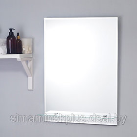 Зеркало настенное "Модерн-Люкс" 50х68,7 см, с полочкой