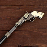Сувенирное изделие Трость с револьвером, клинок 30см, фото 3