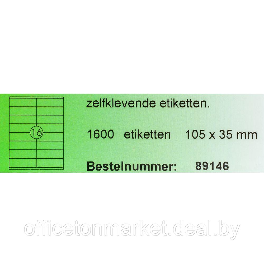 Самоклеящиеся этикетки универсальные "Rillprint", 105x35 мм, 100 листов, 16 шт, белый - фото 3 - id-p173528084