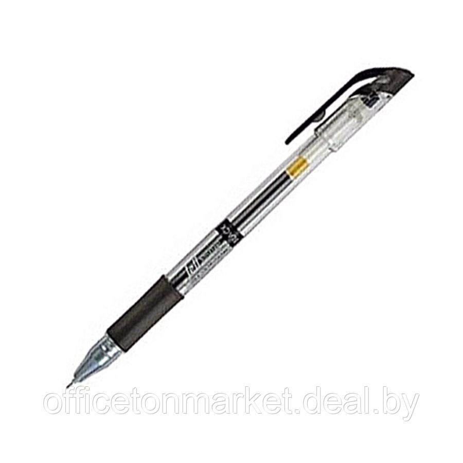 Ручка гелевая "Jell-Zone Standard", 0.5 мм, прозрачный, стерж. черный