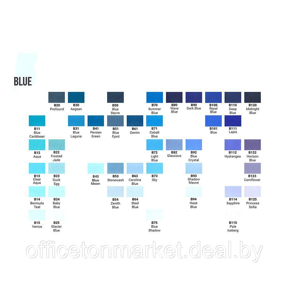 Маркер перманентный двусторонний "Sketchmarker", B101 синий - фото 2 - id-p178285207