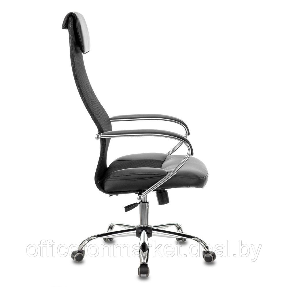 Кресло для руководителя Бюрократ "CH-608SL/BLACK", экокожа, сетка, ткань, сетка, металл, черный - фото 2 - id-p178283608