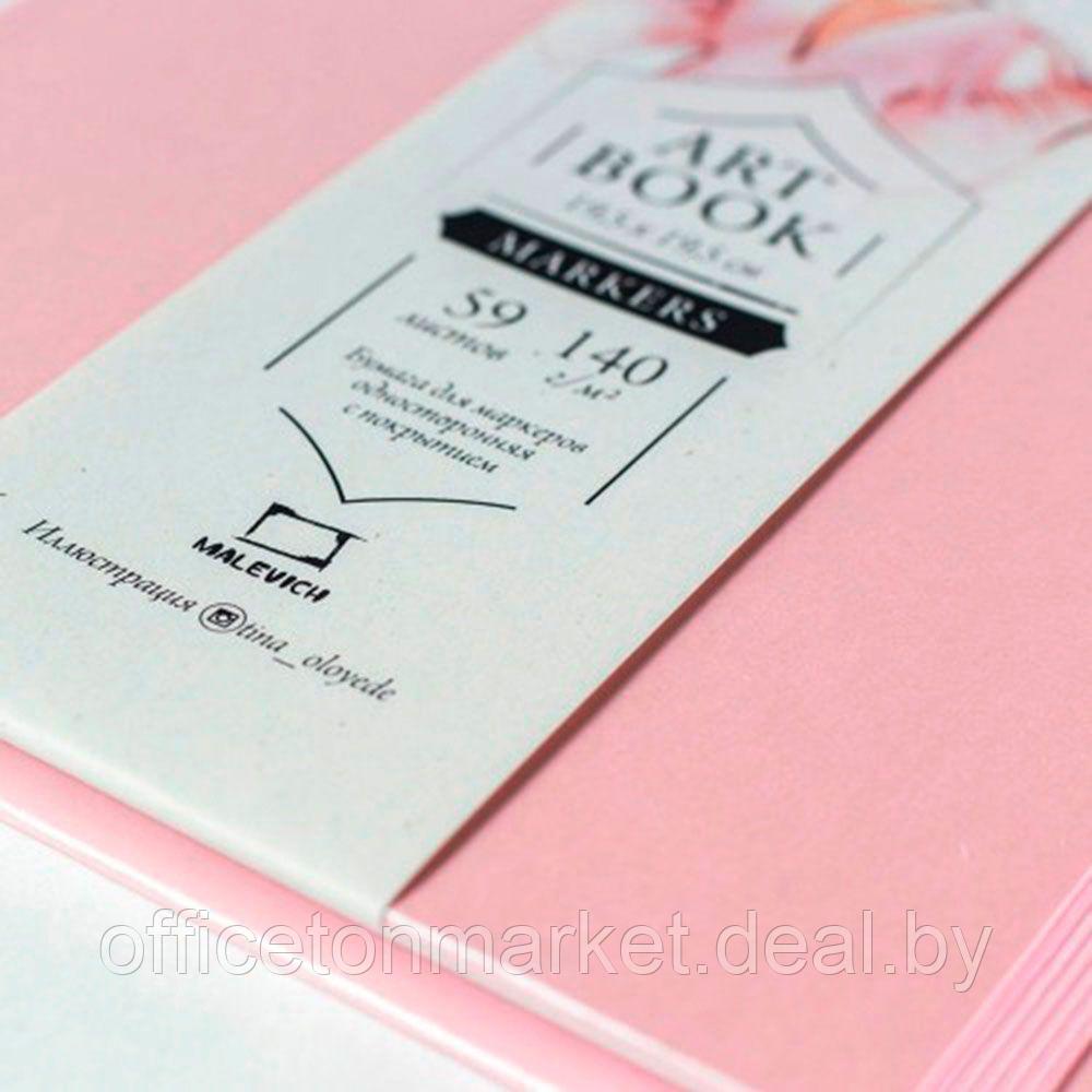 Скетчбук для маркеров "Fashion", 15x15 см, 75 г/м2, 80 л, розовый - фото 5 - id-p151873724
