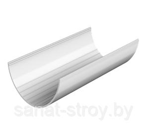 Желоб Технониколь ПВХ D125/82 мм (1,5м)  Белый, фото 2