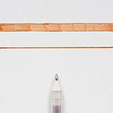 Ручка гелевая "Gelly Roll Glaze", 0.6 мм, прозрачный, стерж. коричневый, фото 2