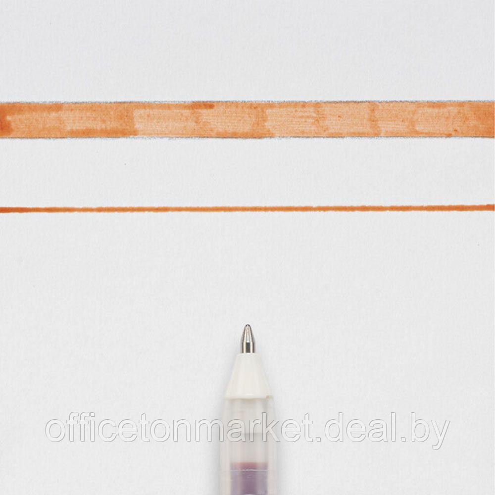 Ручка гелевая "Gelly Roll Glaze", 0.6 мм, прозрачный, стерж. коричневый - фото 2 - id-p178285665