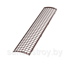 Решетка желоба защитная Технониколь ПВХ D125/82 мм (0,6м)  Белый Коричневый