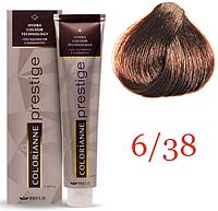 Крем краска для волос Colorianne Prestige ТОН - 6/38 Темный шоколадный блонд, 100мл (Brelil Professional)