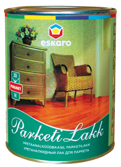 Лак алкидно-уретановый паркетный Eskaro Parketilakk SE30 1 л
