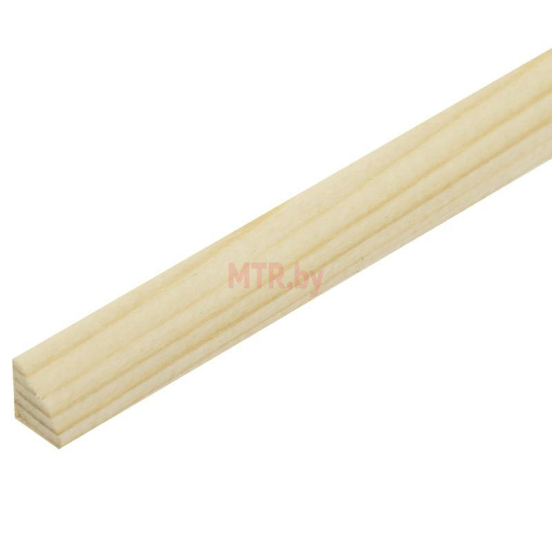 Штапик деревянный оконный гладкий 10*10*1500 мм