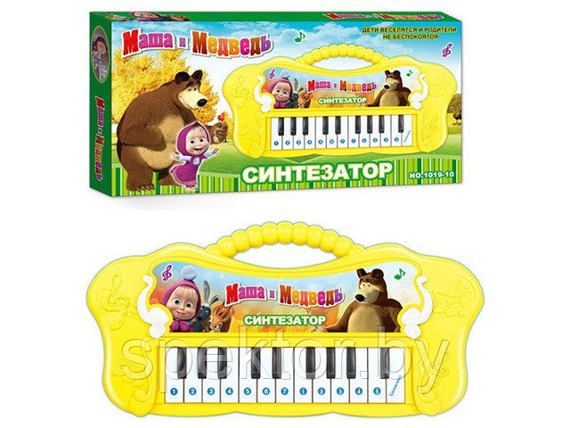 Детский синтезатор "Маша и медведи"