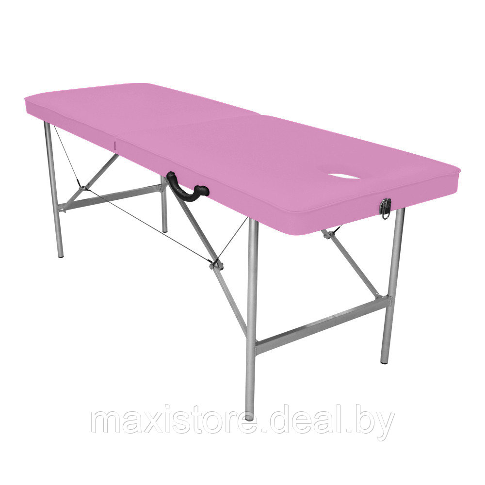 Массажный стол Mass-stol 180х60х70 см (лиловый) + подушка - фото 1 - id-p179507813