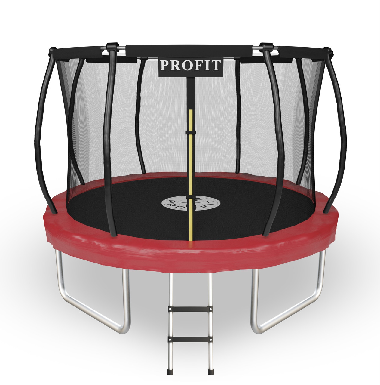 Батут ProFit Premium Red 312 см PRO с сеткой и лестницей - фото 1 - id-p179507420