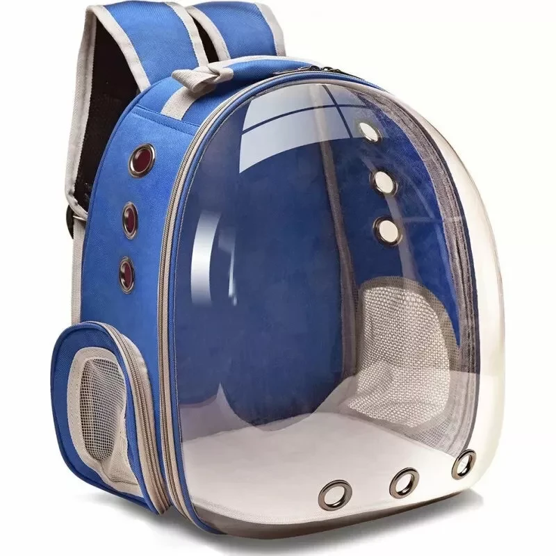 Рюкзак переноска Pet Carrier Backpack для домашних животных (Синий) - фото 1 - id-p179511059