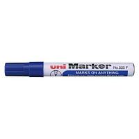 Маркер перманентный UNI MARKER NO.520F (1-3мм, пулевидный наконечник) (синий)