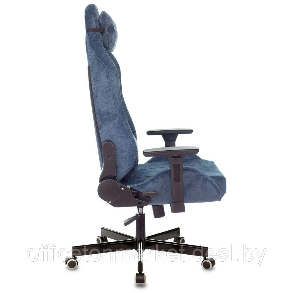 Кресло игровое Бюрократ "VIKING KNIGHT N1 Fabric", ткань, металл, синий - фото 2 - id-p172829090