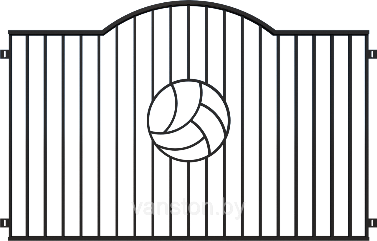 Забор металлический "Мяч", тип 21 - фото 1 - id-p179519033