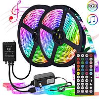 Набор из двух светодиодных лент 5050 RGB LED Strip 5 метров с модулем Wi-Fi