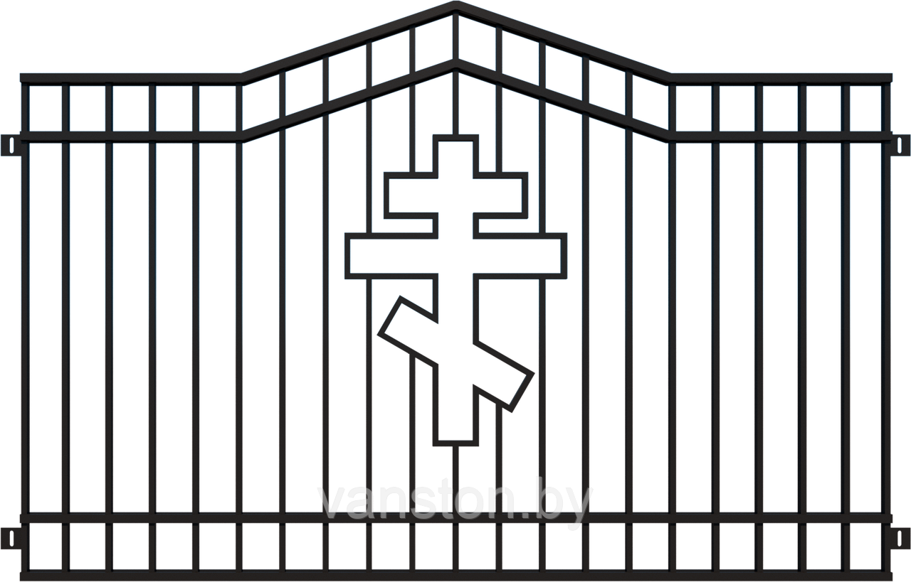 Забор металлический "Церковь", тип 26 - фото 1 - id-p179519448
