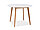 Стол обеденный SIGNAL MOSSO II белый/дуб 100/100, фото 2