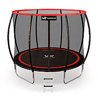 Батут V2 Trampoline 312см Redline (4 ноги) с сеткой и лестницей