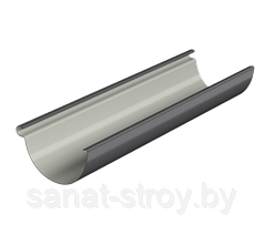 Желоб Технониколь Макси ПВХ D152/100 мм (3м)  Белый Графитово-серый