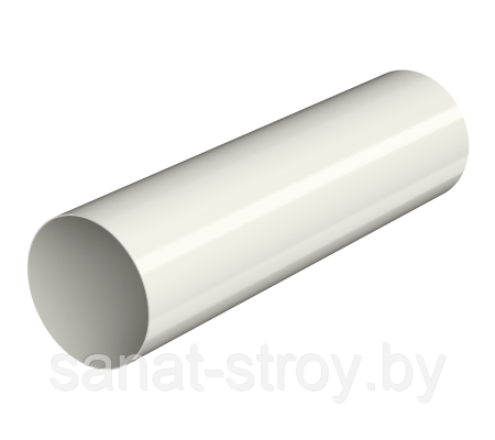 Труба водосточная (1м) Макси Технониколь  ПВХ D152/100 мм  Белый