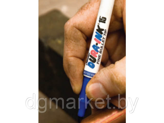 Маркер промышл. перманентный фетровый MARKAL DURA-INK 15 СИНИЙ (Толщина линии 1,5 мм. Цвет синий) - фото 1 - id-p179526340