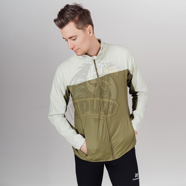 Куртка спортивная мужская Nordski Rain (зеленый/оливковый) (арт. NSM301160)