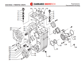 Коробка передач BME 1565. Carraro TB200