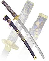 Японский меч катана золотисто-сиреневая