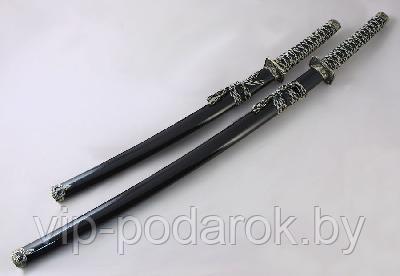 Набор 2 самурайских мечей: вакидзаси и катана - фото 1 - id-p179544259