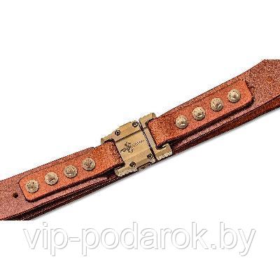 Ремень Marfione Apis Belt Distressed brown water buffalo