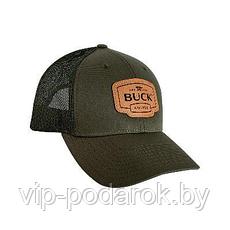 Бейсболка OD Green Leather Patch Cap B89139