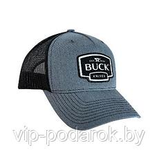 Бейсболка Gray Leather Patch Cap B89142